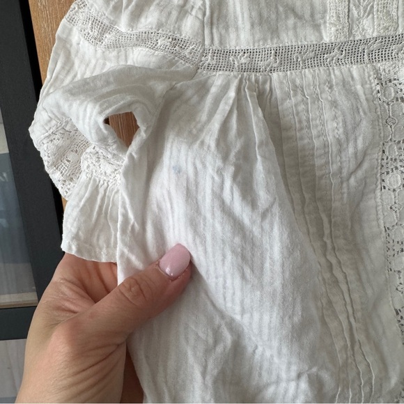 Cyrillus paris embroidered lace crochet knit blouse top toddler girl long sleeve - Picture 8 of 10